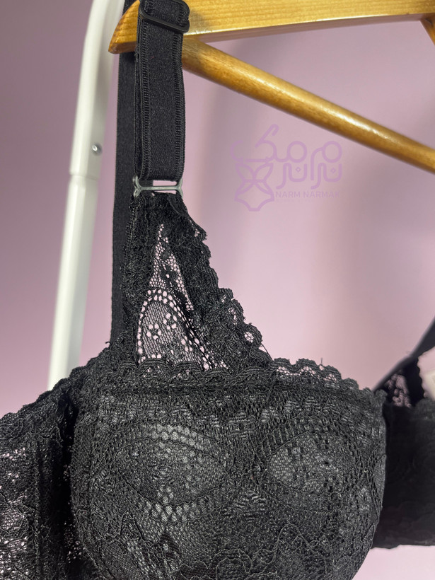 کاپ و گیپور ست شورت و سوتین اسفنجی نرم نرمک رنگ مشکی