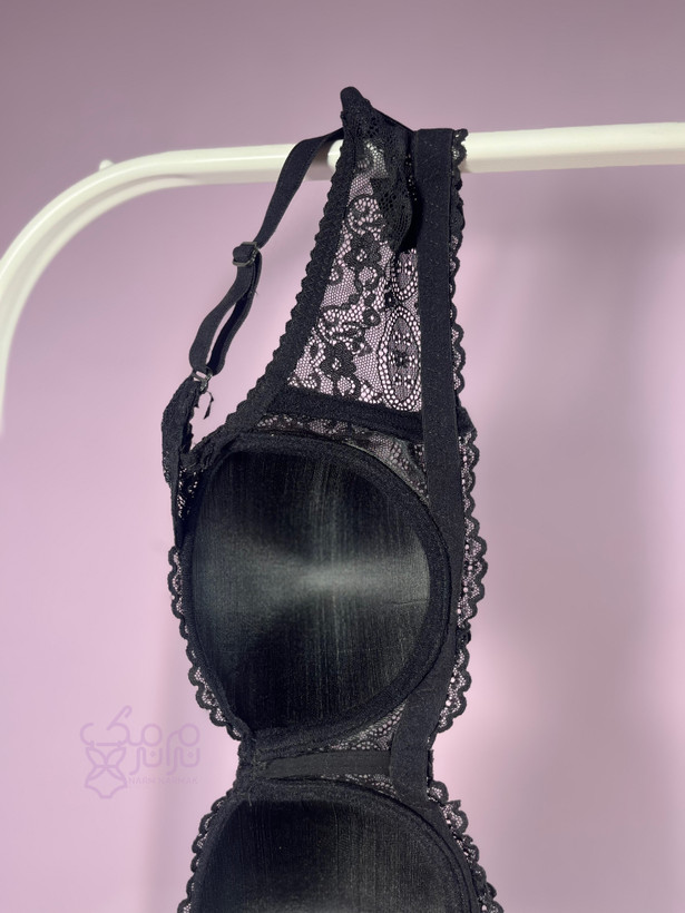 کاپ اسفنجی نازک ست شورت و سوتین اسفنجی نرم نرمک رنگ مشکی