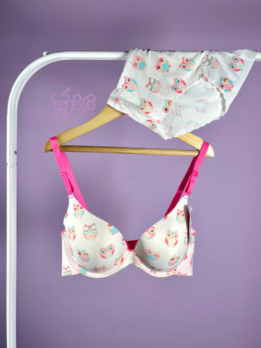 ست شورت و سوتین لیزری نرم نرمک طرح جغد