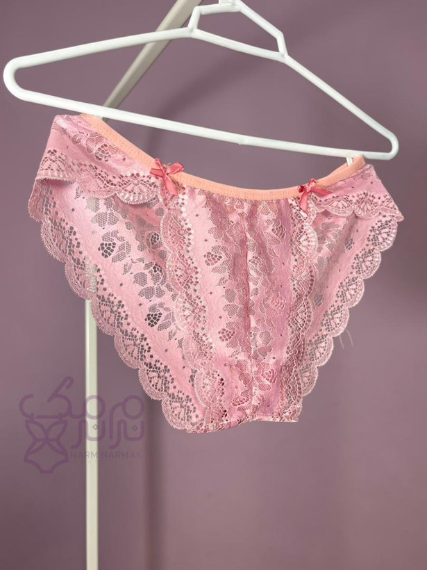 شورت صورتی دانتل نرم نرمک