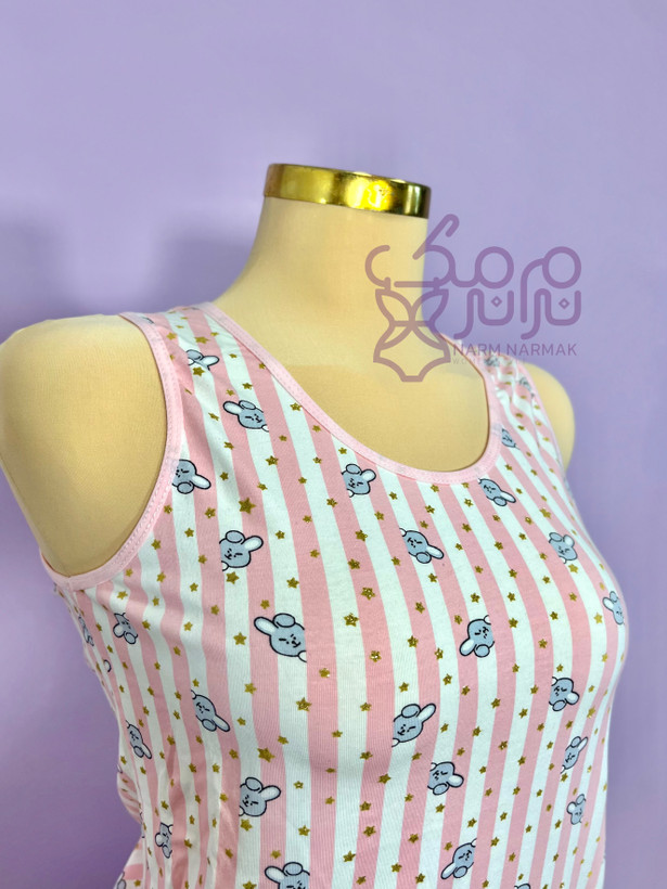 سارافن آستین حلقه ای راه راه