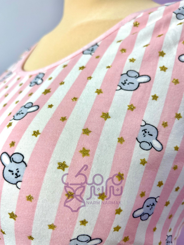 پیراهن نخ پنبه صورتی