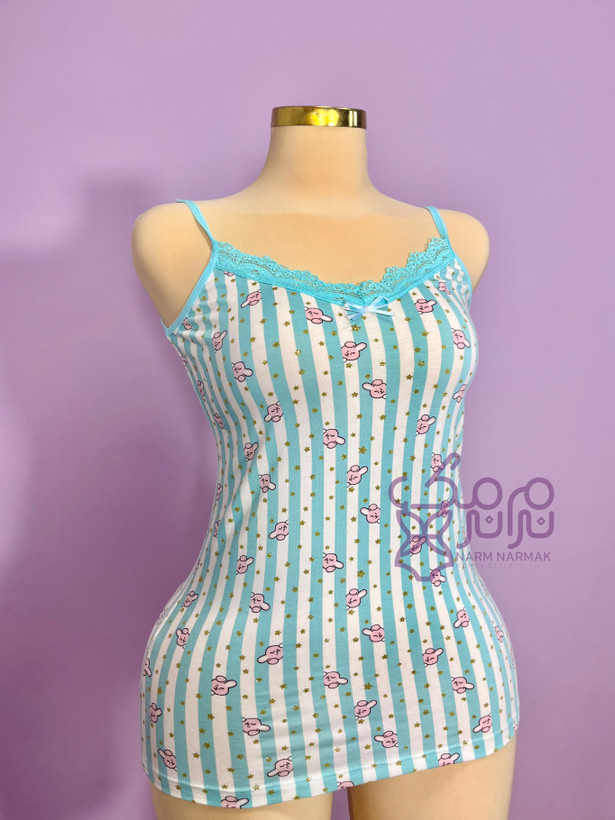 تاپ نخ پنبه آبی