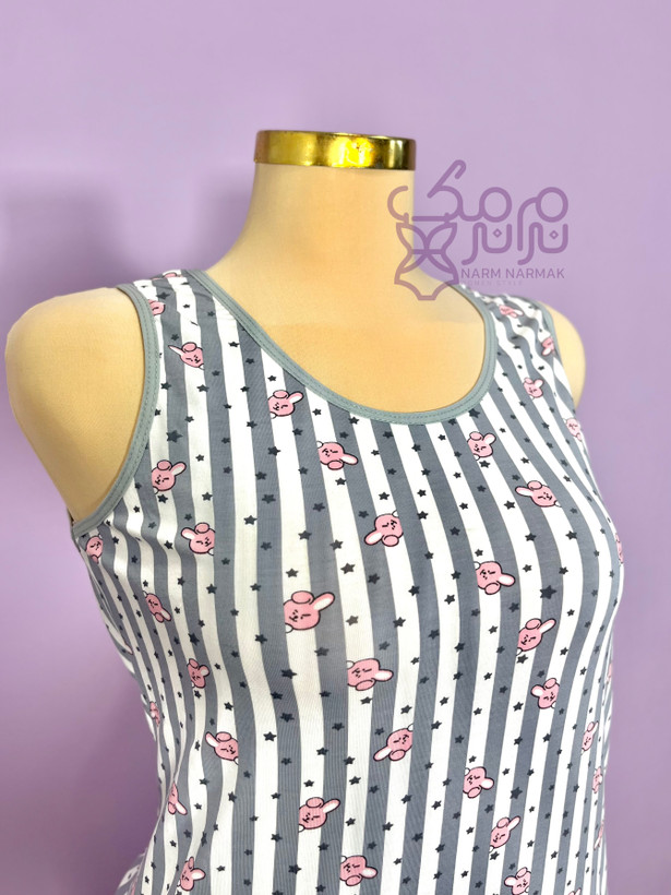 لباس راحتی نخ پنبه ترک آستین حلقه ای