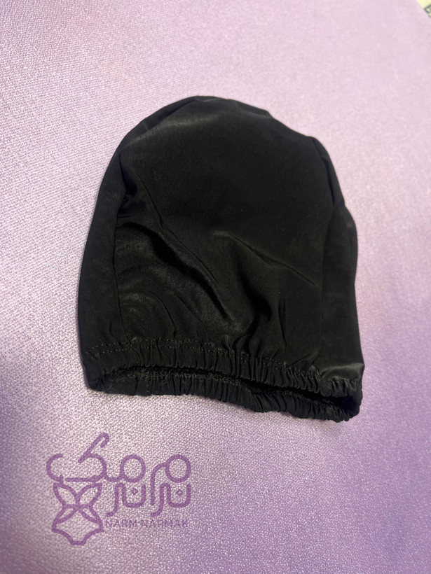 کلاه شنا مشکی پارچه ای | نرم نرمک