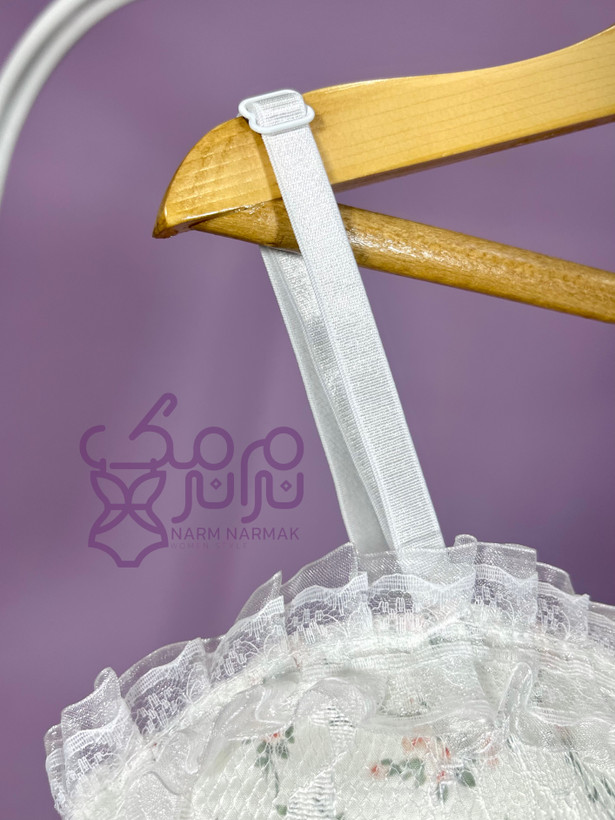 کراپ با طرح گل مروارید | نرم نرمک