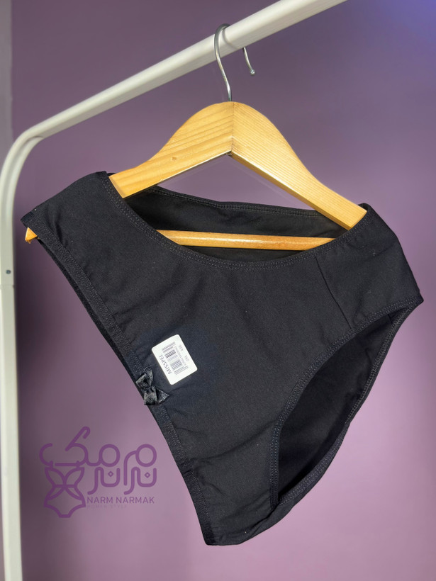 شورت نخ پنبه مشکی باکیفیت | نرم نرمک