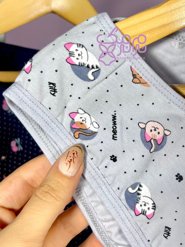 شورت نخ پنبه میسپل با طرح خاص | نرم نرمک