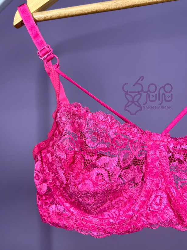 سوتین سرخابی هارنس دار نرم نرمک