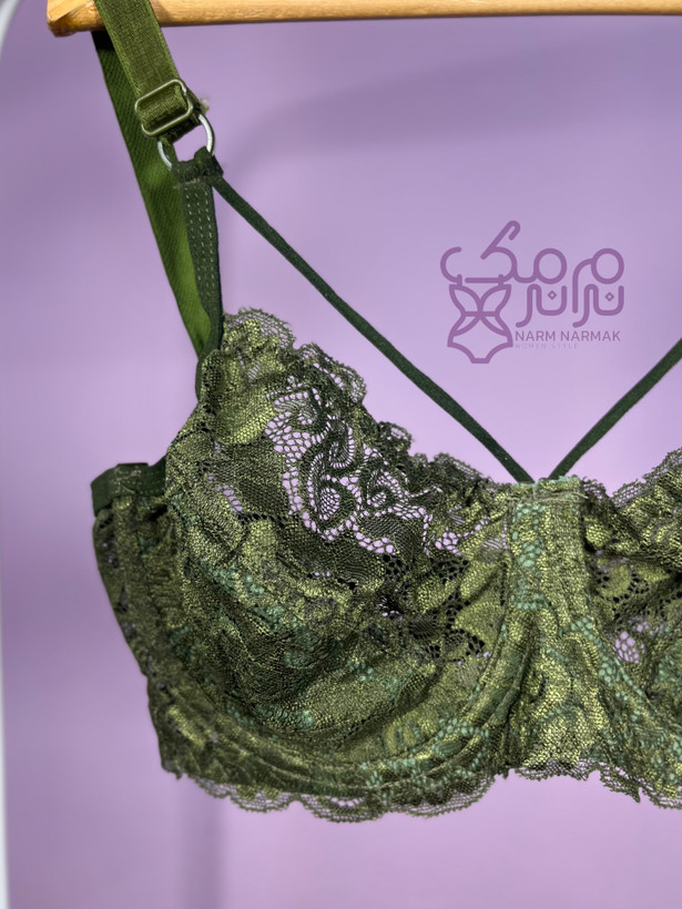 سوتین هارنس دار سبز | نرم نرمک