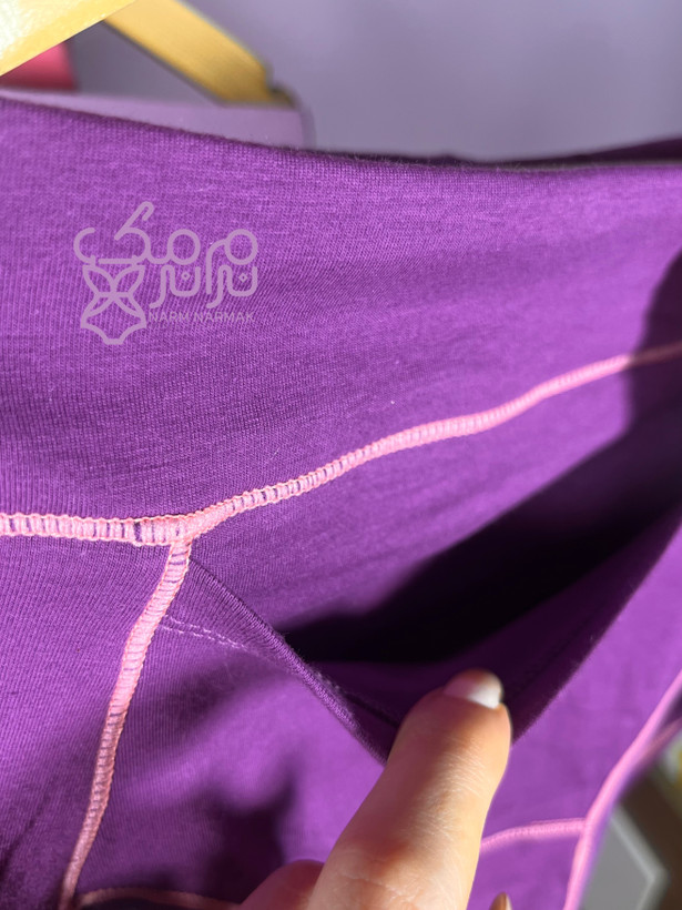 شورتکس گنی جیبدار بنفش | نرم نرمک